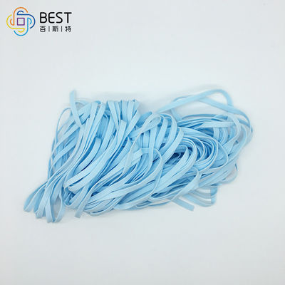 5MM 3.5MM 2 Mm 3mm নরম ইলাস্টিক কর্ড স্ট্রেচ ব্লু ফেস মাস্ক কাঁচামাল