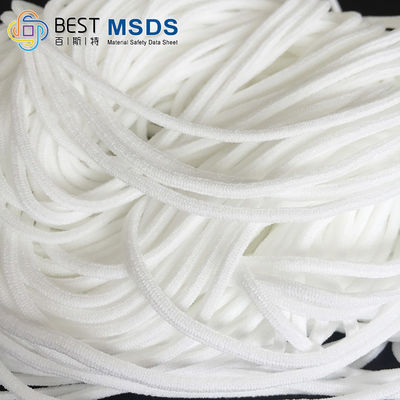 স্প্যানডেক্স নাইলন সাদা গোলাকার ইলাস্টিক কর্ড দড়ি স্ট্রিং ব্যান্ড টেপ 2.5 মিমি 2.8 মিমি 3 মিমি
